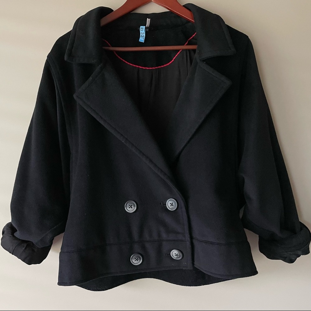 Free People Oversized Slouchy Wool Blend Blazer Coat